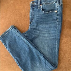 J. Crew Skinny Jeans in Mid Blue Wash